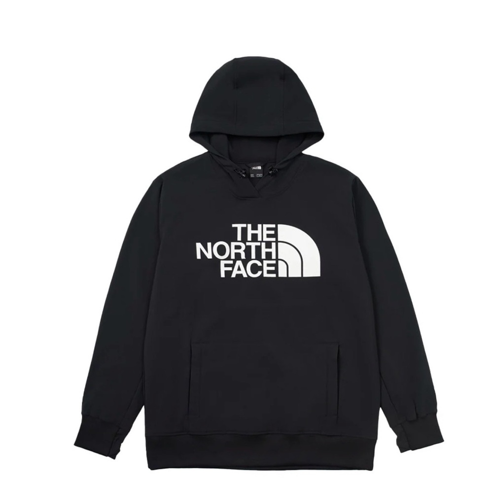 The North Face Black Hoodie with White Logo